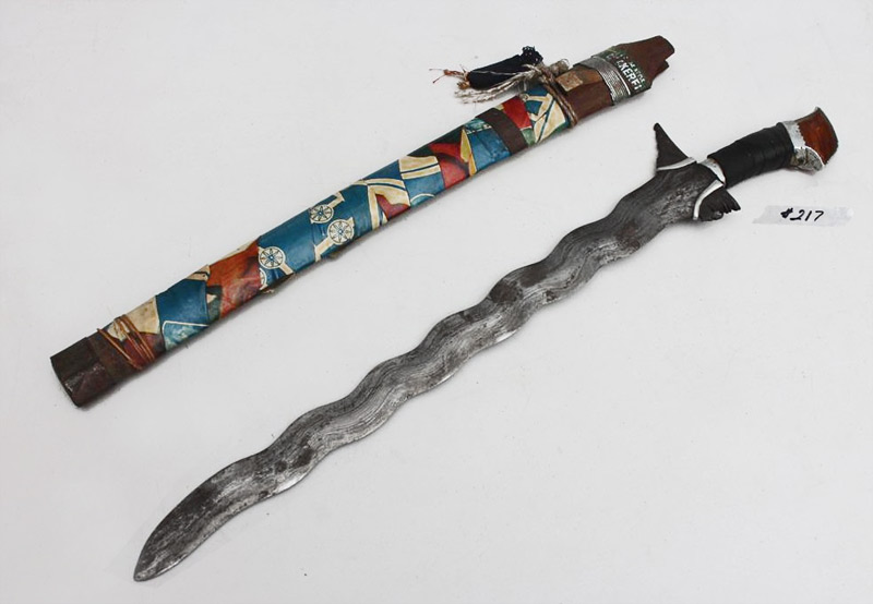 Antique Moro Kris Sword from the Philippine Islands